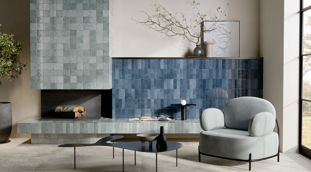 La Fabbrica Small Light Blue 10x10, Navy 