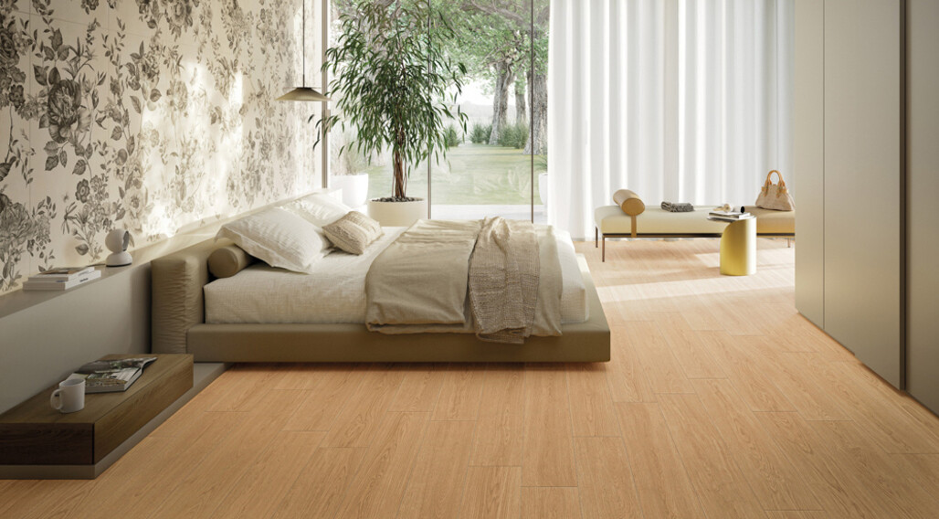 Mirage Izumi Chiaro Selezionato 20x120cm bedroom