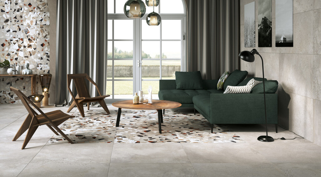 Ceramica-Fioranese_I-Cocci_Cenere-90x90-60x120_Cenere-Spaccato-90x90-30x30