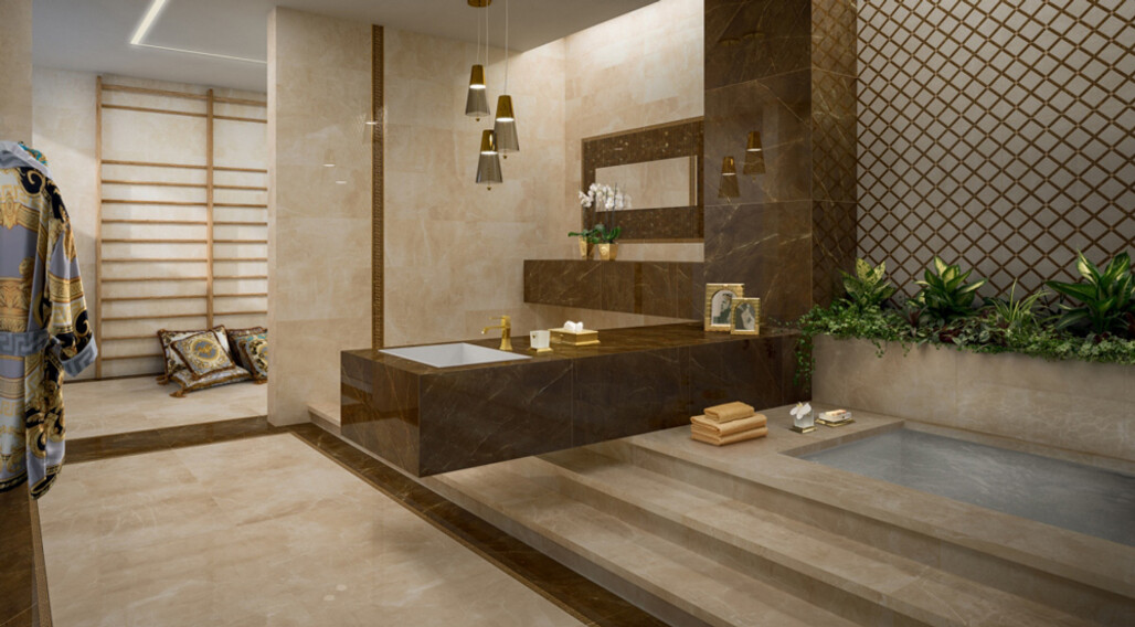 115-302-EmoteCrema-Marrone-39x78-Decoro-Intreccio-CremaMarrone