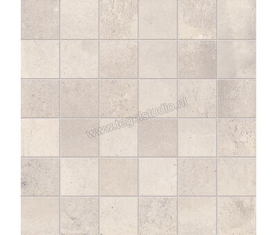 Emilceramica Kotto Xs Avana 30x30 cm Mozaiek Mosaico 5X5 Mat Gestructureerd Naturale E314 | 1