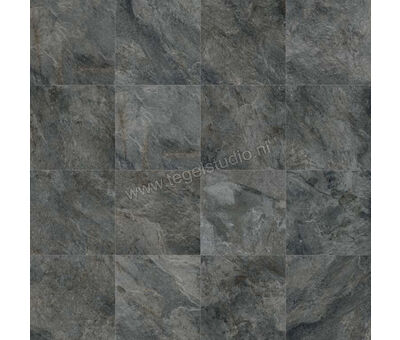 Kronos Ceramiche Rocks Outdoor Silver Black 60x60x2 cm Terrastegel KRO7361 | 2