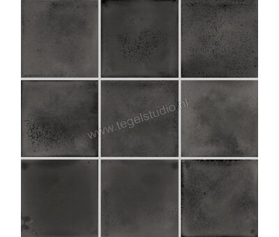 Agrob Buchtal Karl Black 30x30 cm Mozaiek 10X10 Mat Gestructureerd Ht afwerking 47279H | 6