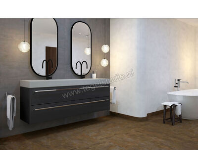 Century Titan Aluminium 120x120 cm Vloertegel / Wandtegel Mat Vlak Naturale CV0106241 | 2