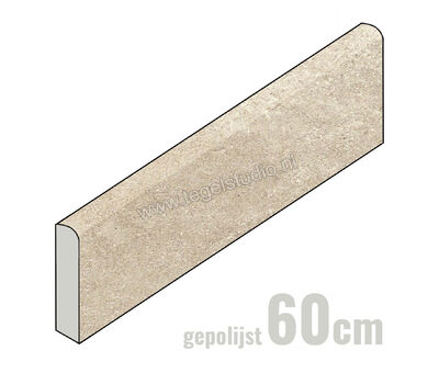 Lea Ceramiche Cliffstone Beige Madeira 10x60 cm Plint Glanzend Gestructureerd Lappata LGBCLX0 | 1