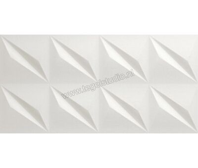 Atlas Concorde 3D Wall 3D Flash White 40x80 cm Wandtegel Mat Gestructureerd 8DFW | 1