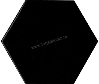 Alcoceram Manual Exagono Negro 115x10 cm Wandtegel Glanzend Vlak EX1137 | 1