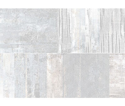 Keraben Underground White 25x70 cm Wandtegel Decor 3Er Set Mat Vlak Naturale R0000393 | 3