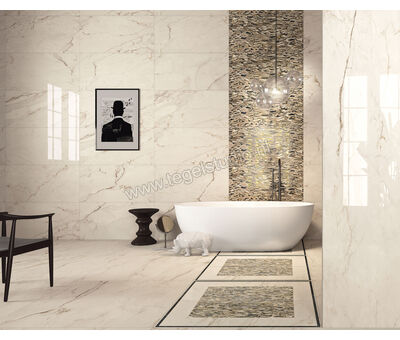 Imola Ceramica The Room cremo delicato CRE DL 60x120 cm Vloertegel / Wandtegel Glanzend Vlak Lappato CRE DL6 12 LP | 2