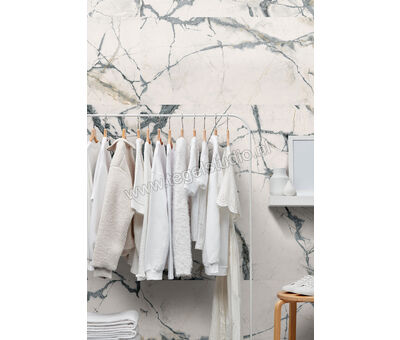 Imola Ceramica The Room inv white INV WH 60x120 cm Vloertegel / Wandtegel Glanzend Vlak Lappato INV WH6 12 LP | 2