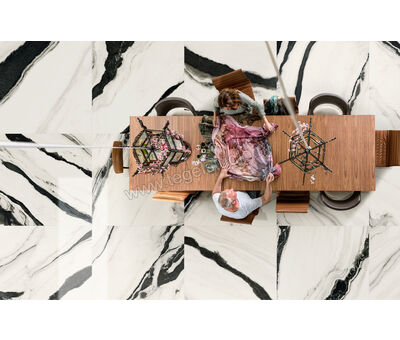 Imola Ceramica The Room panda white PAN WH 120x120 cm Vloertegel / Wandtegel Mat Vlak Naturale PAN WH6 120 RM | 2