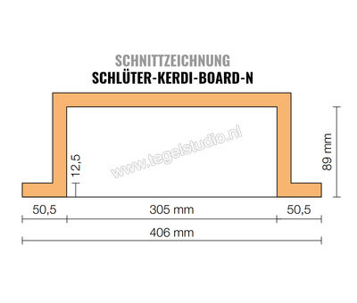 Schlüter Systems KERDI-BOARD-N KB12N305152A Nische und Ablagefläche für Wandbereiche 305x152x89 mm KB12N305152A | 2