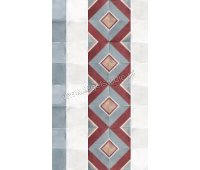 La Fabbrica Small Trend Light Blue Diagonal 10x10 cm Decor 180237 | 2
