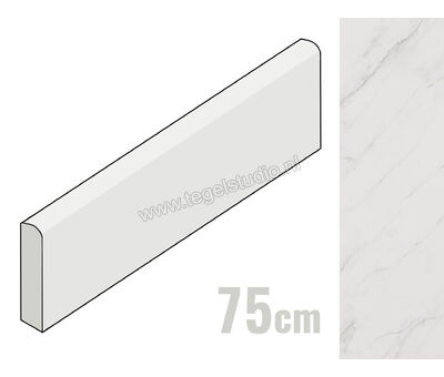 Keraben Evoque Blanco 8x75 cm Plint Mat GJN3E010 | 1
