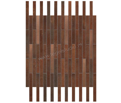 Atlas Concorde Blaze Corten 36.1x29.4 cm Mozaiek Mosaico Twin Mat Vlak A0UV | 1