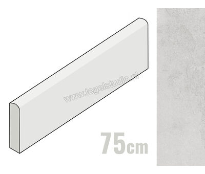 Keraben Mixit Blanco 8x75 cm Plint Mat Vlak Naturale GOW3E000 | 1