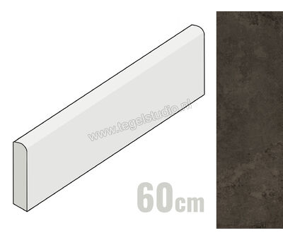 Keraben Rue de Paris Black 8x60 cm Plint Mat Vlak Natural GUXRQ010 | 1