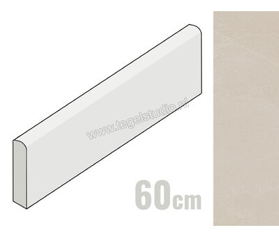 Emil Ceramica Nordika Sand 7.5x60 cm Plint Mat Gestructureerd Naturale ECWU | 1