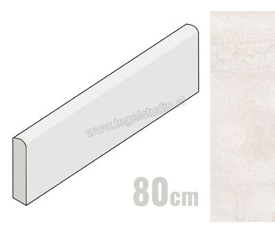 Emilceramica Be Square Ivory 4.6x80 cm Plint Mat Vlak Naturale ECYJ | 1
