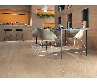 Atlas Concorde Nid Cashmere 36.2x41.2 cm Decor Herringbone Mat Vlak Naturale AAN9 | 2