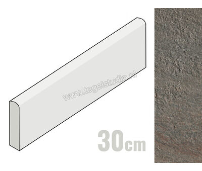 Atlas Concorde Trust Copper 7.5x30 cm Plint Mat Gestructureerd Naturale AD97 | 1