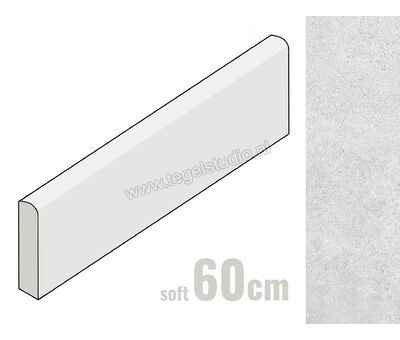 Keraben Verse Grey 8x60 cm Plint Mat Vlak Soft P0003049 | 1