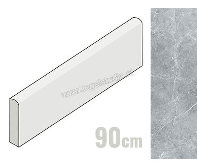 Keraben Inari Marengo 8x90 cm Plint Mat Gestructureerd Soft GVB6Q010 | 1
