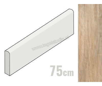 Keraben Lenda Oak 8x75 cm Plint Mat Gestructureerd Naturale GW93E010 | 1