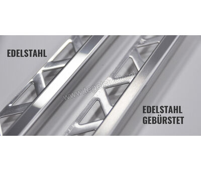 Schlu-line Hoekig-E FEQ-S80 Afsluitprofiel Vierkant 2,5 m Profiel Roestvrij staal Roestvrij staal FEQ-S80 | 2