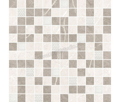 Keraben Inari Crema 30x30 cm Mozaiek Malla Mat Gestructureerd Naturale KVB04011 | 1