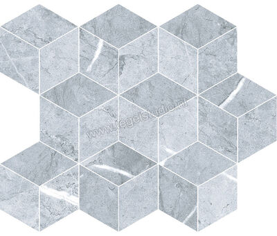 Keraben Inari Gris 26x30 cm Mozaiek Cube Mat Gestructureerd Naturale GVB5W052 | 1
