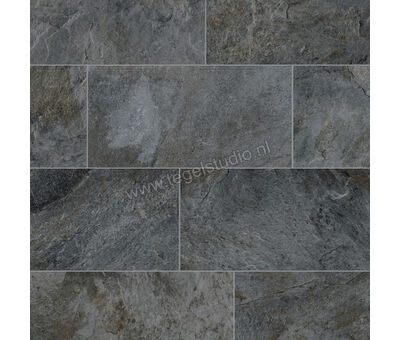 Kronos Ceramiche Rocks Silver Black 60x120 cm Vloertegel / Wandtegel Mat Gestructureerd Naturel KRO7411 | 2