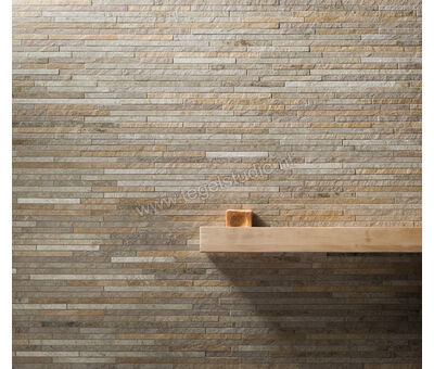 Kronos Ceramiche Rocks Mix Light 15x60 cm Special Mat Gestructureerd Naturel KRO7466 | 2