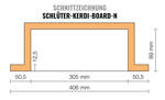 Schlüter Systems KERDI-BOARD-N KB12N305152A Nische und Ablagefläche für Wandbereiche 305x152x89 mm KB12N305152A | 2