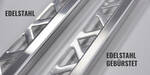 Schlu-line Hoekig-E FEQ-S80 Afsluitprofiel Vierkant 2,5 m Profiel Roestvrij staal Roestvrij staal FEQ-S80 | 2