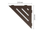 Schlüter Systems SHELF-E-S1 TSOB - structuur-gecoat brons SES1D10TSOB