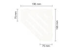 Schlüter Systems SHELF-E-S2 MBW - structuur-gecoat zuiver wit mat SES2D10MBW
