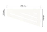 Schlüter Systems SHELF-E-S3 MBW - structuur-gecoat zuiver wit mat SES3D10MBW