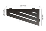 Schlüter Systems SHELF-E-S3 TSDA - structuur-gecoat donker antraciet SES3D10TSDA