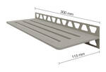 Schlüter Systems SHELF-W-S1 TSBG - structuur-gecoat beigegrijs SWS1D10TSBG