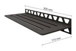 Schlüter Systems SHELF-W-S1 TSDA - structuur-gecoat donker antraciet SWS1D10TSDA