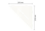 Schlüter Systems SHELF-E-S1 MBW - structuur-gecoat zuiver wit mat SES1D7MBW