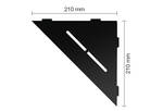 Schlüter Systems SHELF-E-S1 MGS - structuur-gecoat grafietzwart mat SES1D7MGS