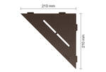 Schlüter Systems SHELF-E-S1 TSOB - structuur-gecoat brons SES1D7TSOB