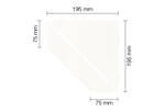 Schlüter Systems SHELF-E-S2 MBW - structuur-gecoat zuiver wit mat SES2D3MBW