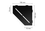 Schlüter Systems SHELF-E-S2 MGS - structuur-gecoat grafietzwart mat SES2D7MGS