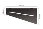 Schlüter Systems SHELF-E-S3 TSDA - structuur-gecoat donker antraciet SES3D7TSDA