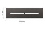 Schlüter Systems SHELF-N-S1 TSDA - structuur-gecoat donker antraciet SNS1D7TSDA