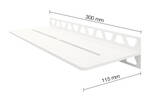 Schlüter Systems SHELF-W-S1 MBW - structuur-gecoat zuiver wit mat SWS1D7MBW