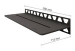 Schlüter Systems SHELF-W-S1 TSDA - structuur-gecoat donker antraciet SWS1D7TSDA